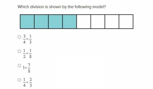 Which division is shown by the following model?