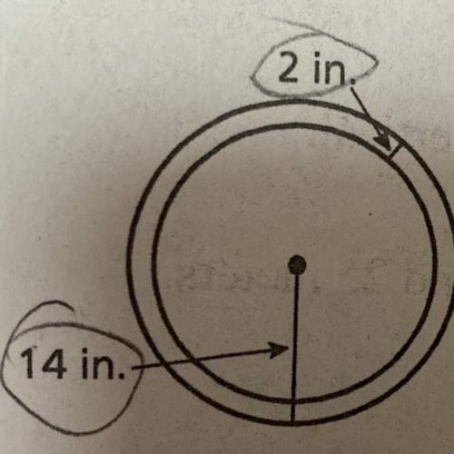 Find the circumference of both circles