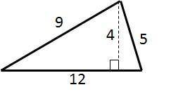 What is the area of triangle