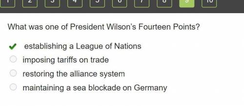 What was one of President Wilson’s Fourteen Points?