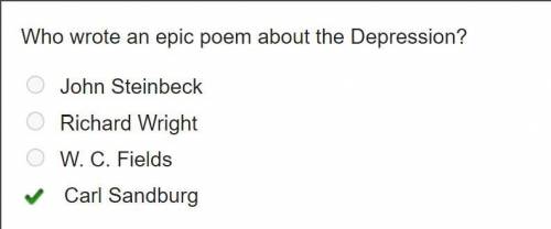 Who wrote an epic poem about the Depression?