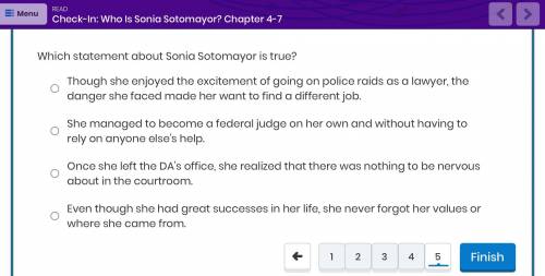 Which statement about Sonia Sotomayor is true?