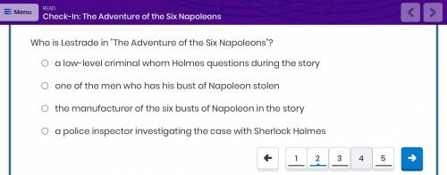 Who is Lestrade in “The Adventure of the Six Napoleons”?
