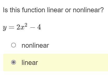What is the answer to these questions? Are they linear or not? 75 Points
