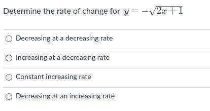 Determine the rate of change