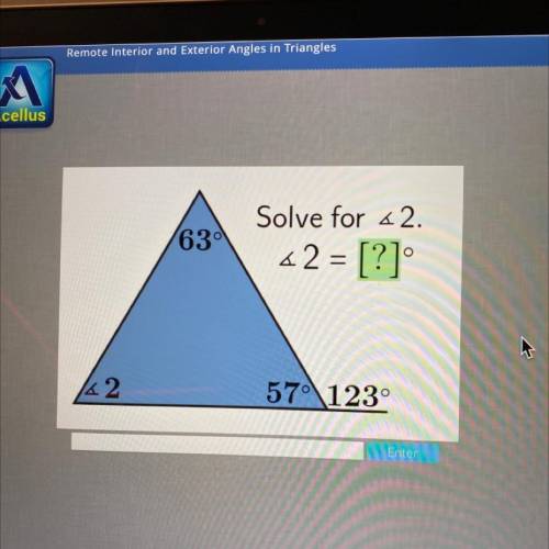 Solve for Angle 2
Please show work and explain!