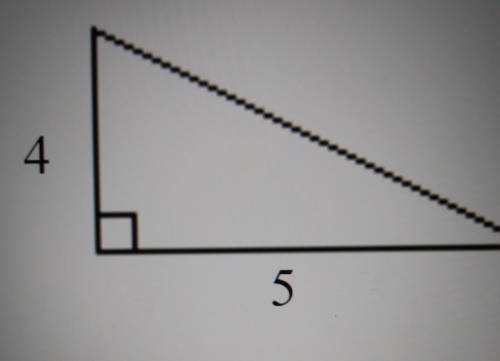 Use the Pythagorean theorem to find the unknown side of the right triangle