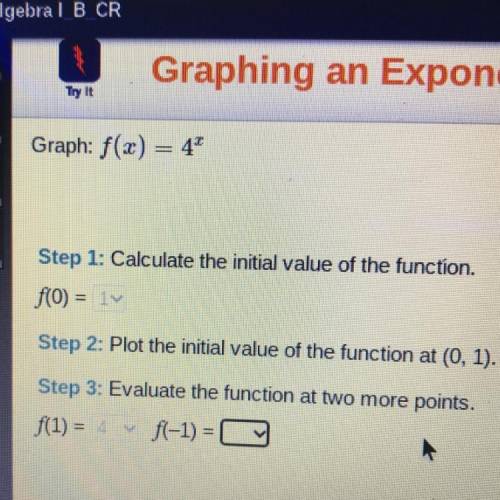 Graph: f(x) = 4 to the power of 4