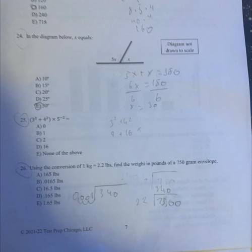 I need help on 26 please and thank you