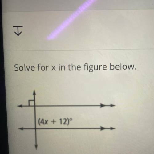 Solve for X in the figure below
