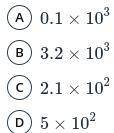 Which one of the following numbers is not written in scientific notation?
