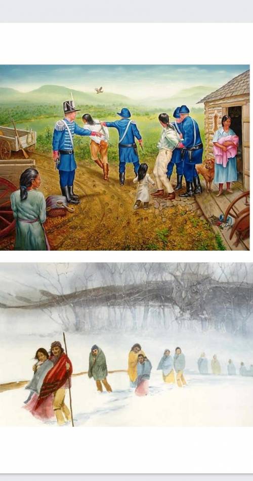 Analyze the two paintings.

1. Identify and analyze the different symbols in each painting--each i