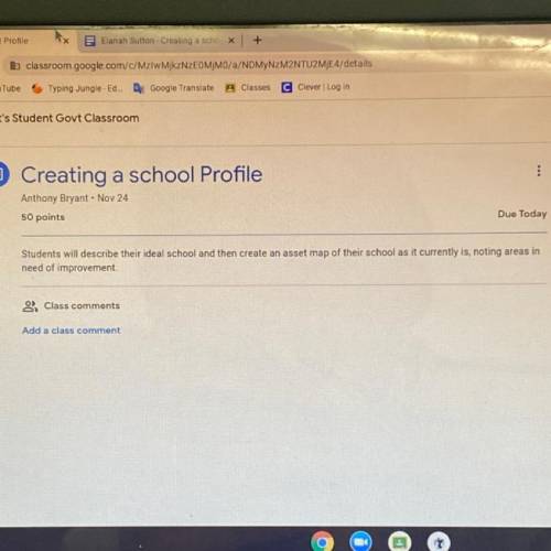 Create a school profile
for walker mill middle school 
10 points !!!
due rn