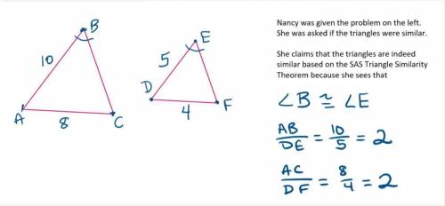 Today you will look over the following problem that Nancy worked and explain what she did incorrect