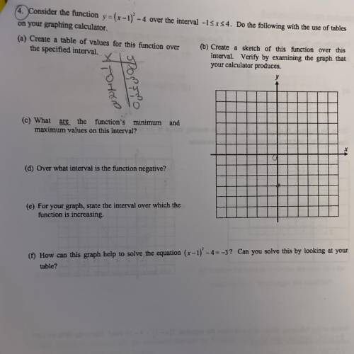 Does anyone know how to do the graph to this problem? i was able to do the table but i just don’t u