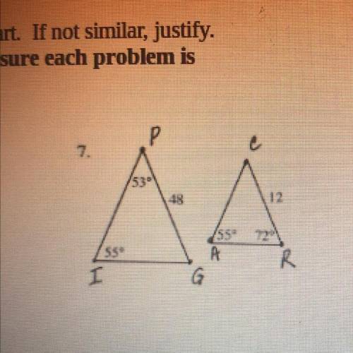 Are they triangles similar ?