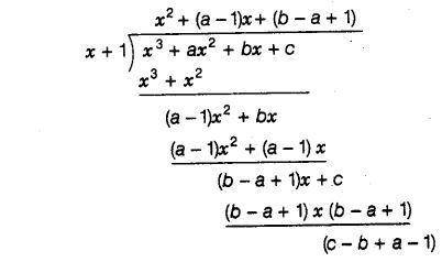 Q.If one of the zeroes of the cubic polynomial x3 + ax² + bx + c is -1, then the product of the othe