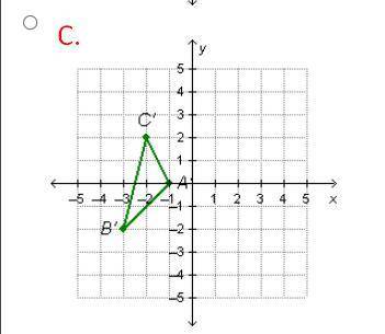 Julieta drew the triangle that is shown below.

see picture...Julieta rotated the triangle 180 deg
