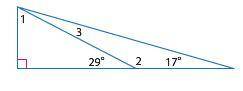Find angle 1, angle 2, and angle 3