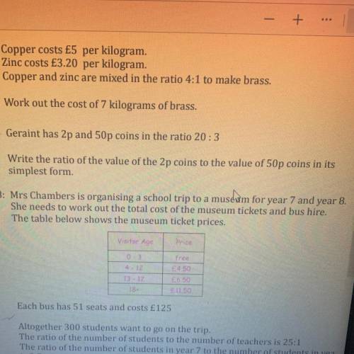 Help please!

Geraint has 2p and 50p coins in the ratio 20:3 Write the ratio of the value of 2p co