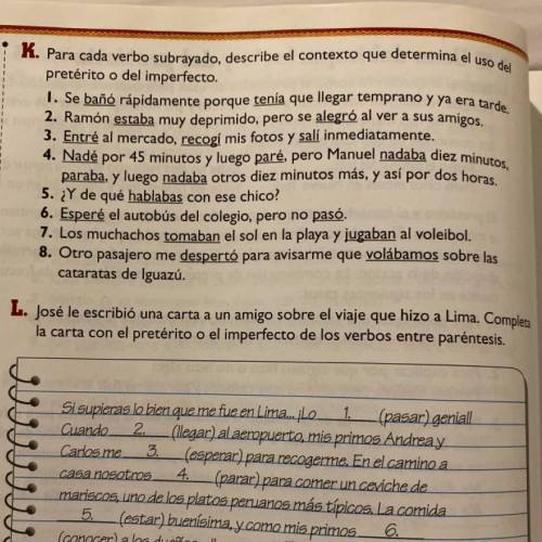 Help for K please it’s for Spanish