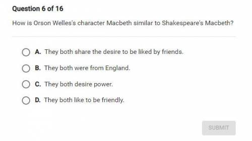 How is Orson Welles's character Macbeth similar from Shakespeare's Macbeth?