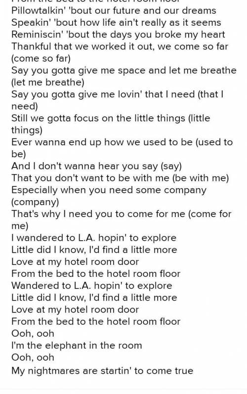 Guyz help me out with the lyrics of wandered to L.A