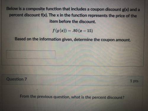 Based on the information given, (in picture) determine the coupon amount.