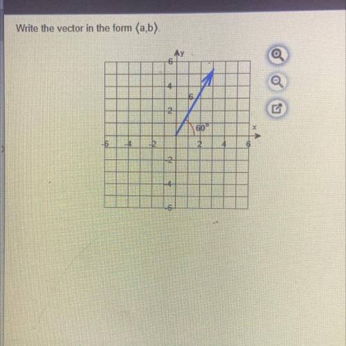 Write the vector in form (a,b)