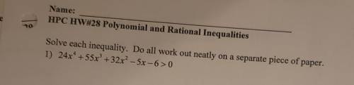 I am completely confused. how do I solve the inequality?