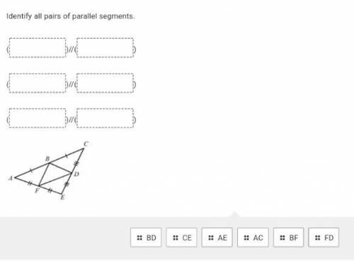 Identify all pairs of parallel segmentsPlease help!!!