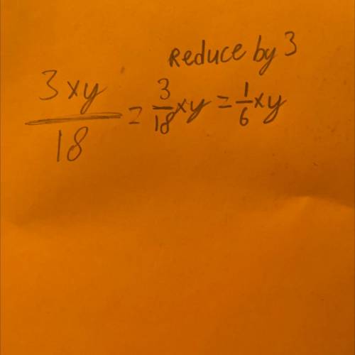 3xy divide 18 , 
x= 
Y=