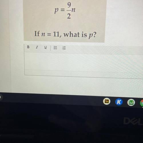If n=11 what is p pls help me
