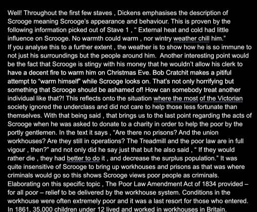 I need a conclusion to summarise , “How does Dickens present Scrooge as a cold character?”

There