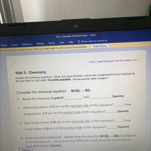Consider the chemical equation

S+302 → SO3
and
Name the elements S and o?
Need help pls it going