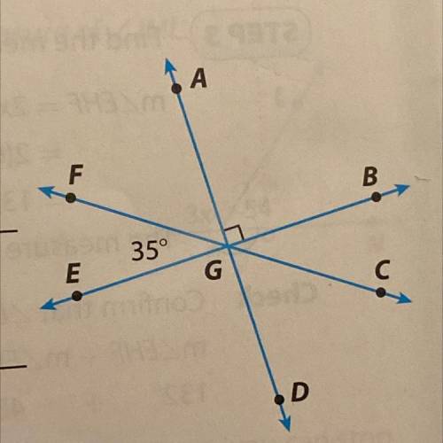 5. Name a pair of supplementary angles.

6.Name a pair of vertical angles
7.Name a pair of adjacen