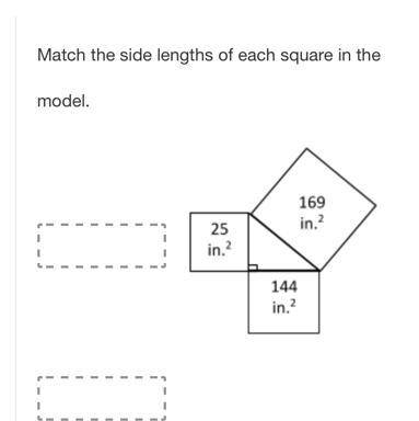 Match the side lengths of each square to the model