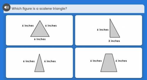 Which figure is a scalene triangle? Triangles in image