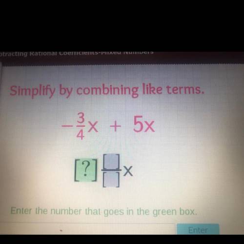 Simplemlify by combining like terms