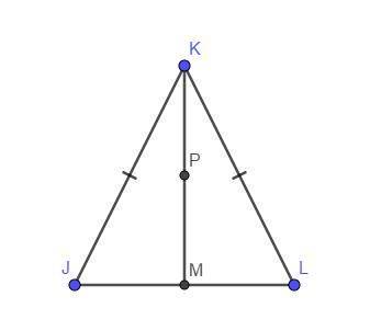 Given figure JKL where segment JK is congruent to segment LK...

If ray KP is the angle bisector o