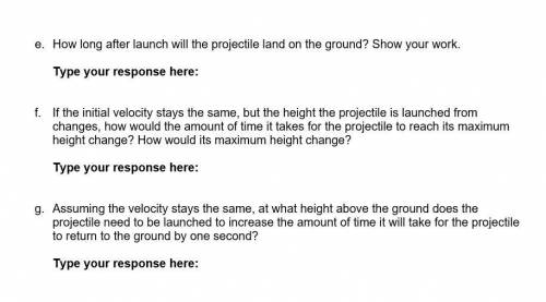 The height of a projectile that has been launched upward can be determined by finding the sum of th