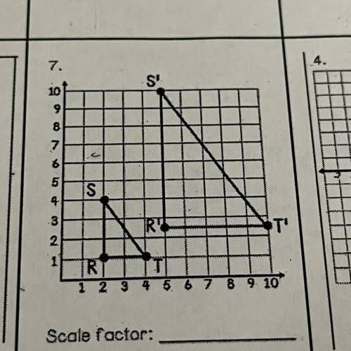 Please help it’s due tomorrow 
Scale factor:?