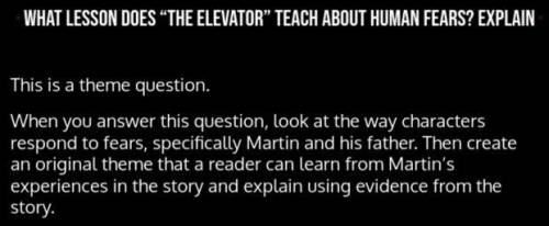 Plz help! questions are below! :D

STORY: The Elevator by William Sleator
SHORT FILM NAME: The Ele