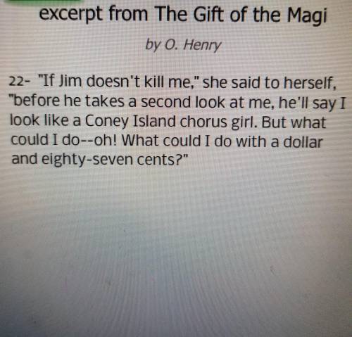 Which literary device(s) would be best to include as the topic of this excerpt from The Gift of th