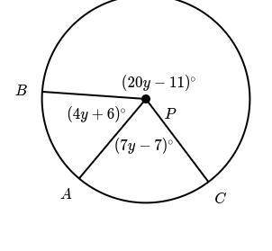 CIrcle P is below
What is the arc measure of major ABC in degrees