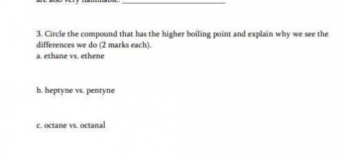 50 POINTS PLEASE HELPP

Circle the compound that has the higher boiling point and explain why we s