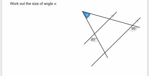 Please help! What is angle x