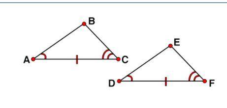 PLS HELP using only the marking in the diagram, what theorem can be used to show that the two trian