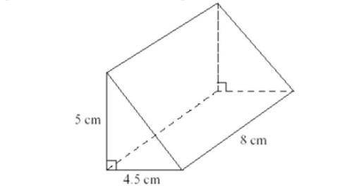 to find the volume of a prism you use the formula V = Bh, Given the below diagram, what would the h