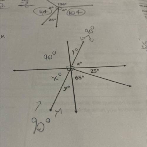 Find the measures of x and y